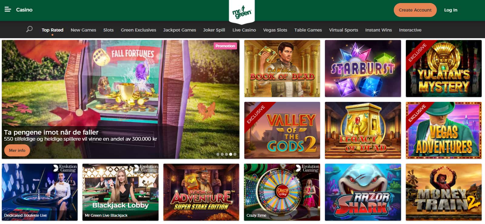 Mr Green Casino Mr Green Casino Ireland Review 2026 