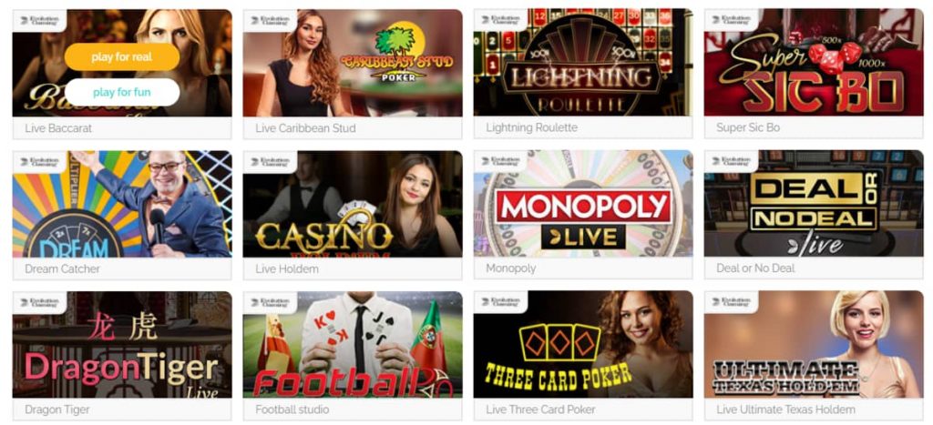 Playzee Live Casino